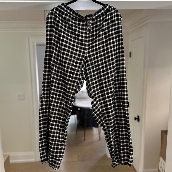 GAP BODY Black & White Plaid Flannel PJ Pants - Size XL - Picture 7 of 11